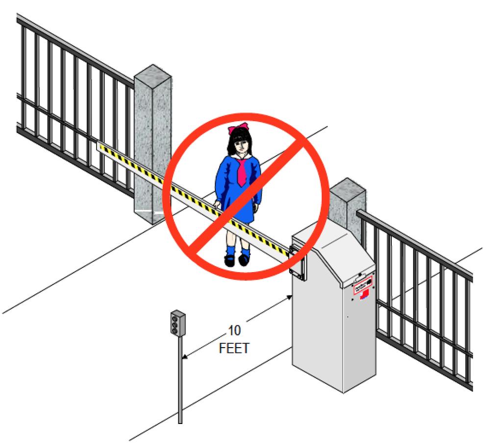 Keep the gate properly maintained and have a qualified service person make repairs. 1.