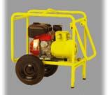 - Protective steel frame and transport wheels.