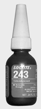 Primer for gasket eliminator (P/N 293 800 041) Loctite 764 Medium strength threadlocker (P/N 293 800 060) Loctite 243