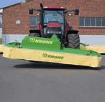 The KRONE EasyCut front-mounted mowers do not exceed the 3 m (9'10") transport width and require no special approval