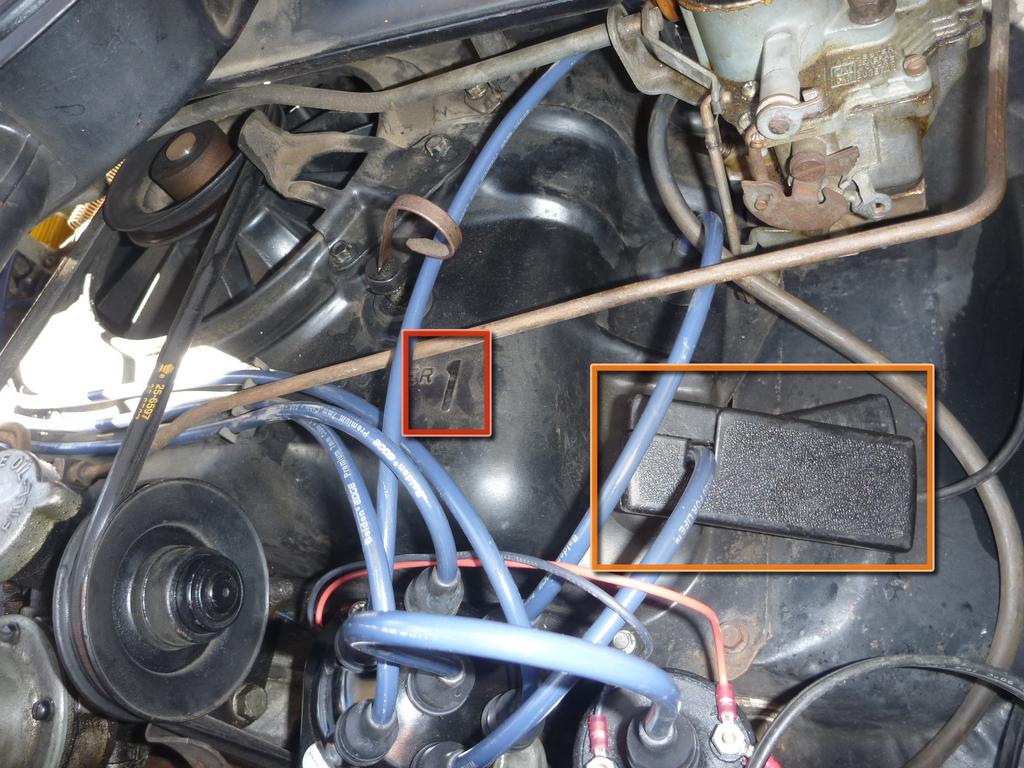 current sensor to the wire leading to Cylinder #1 You can identify the cylinder by the