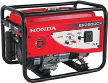 3amp battery charger and circuit breaker Lightweight 71kg EP2200CX Maximum output 2200W/240 volt AC Stable power source via Honda s Automatic
