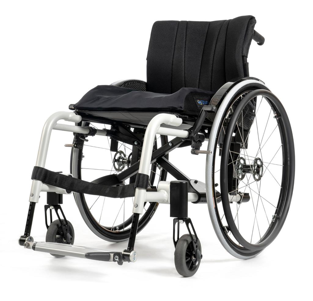Etac Crissy - Active Crissy Active has integrated leg supports and an inventive back support that provides extra stability. It can easily be adjusted with the user positioned in the wheelchair.