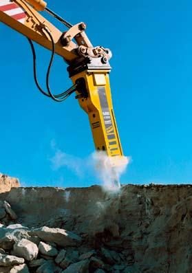 Modern breakers are gentle on the environment but tough on rock Effective noise and vibration damping as standard The VibroSilenced system is a highly effective arrangement of elastic damping