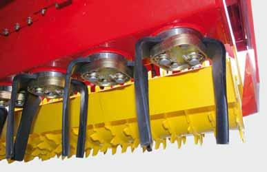 Technology in detail Integrated tine holders Harvest residues do not wrap around the tines Stones cannot become trapped 0.