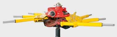 suppresses oscillations. On uneven ground the MULTITAST wheel ensures the rotor tracks ground contour changes exactly.
