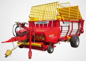 FARO 5010 / FARO 4510 COMBILINE BOSS JUNIOR / BOSS ALPIN / EUROBOSS loader wagons with tine conveyors The production of quality forage also has the highest priority on small farms.