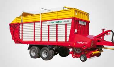 PRIMO loader wagons with tine conveyors The PRIMO series has been developed as a versatile, smooth running mid-range class of loader wagon with crop-conserving tine conveyors.
