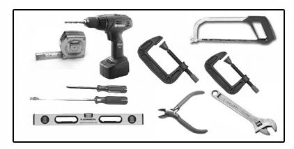 Power Drill Crescent Wrench 3/8 Drill Bit Hacksaw Flat Head Screwdriver Phillips Head Screwdriver Tape Measure Level Wire Strippers C-clamps Other items that may be needed prior to commencing