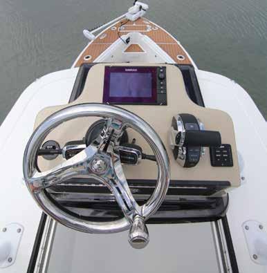 need. Full Upper Station Includes: trim tab controls glove box 5 rod holders 2 cup holders tackle box flip