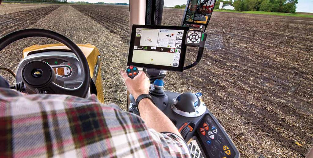 TRACTOR MANAGEMENT CENTER THE CHALLENGER ACCUTERMINAL CAN BE OPERATED IN TWO WAYS: 1 2 As a touchscreen, which allows you to scroll through the menu, make adjustments and access information without