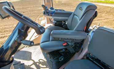 Once you settle in the ultra-comfortable operator s seat you ll notice nearly unobstructed views and sight lines.