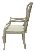 61 H 105.41 cm. Seat Height: 19 in. 48.26 cm. Seat Depth: 19-1/4 in. 48.90 cm. Assigned fabric: B993 Exposed wood frame.