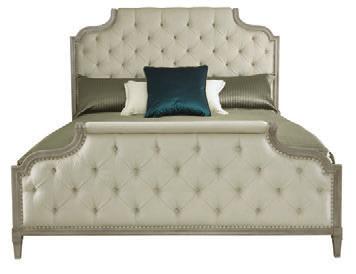 MARQUESA INDEX 359-H09/F09/R09 UPHOLSTERED BED 6/6 (KING) Overall: W 81-1/4 D 91-1/4 H 69 in. Overall: W 206.38 D 231.78 H 175.26 cm. Assigned fabric: B331 Slat Height: 10 in. 25.40 cm.