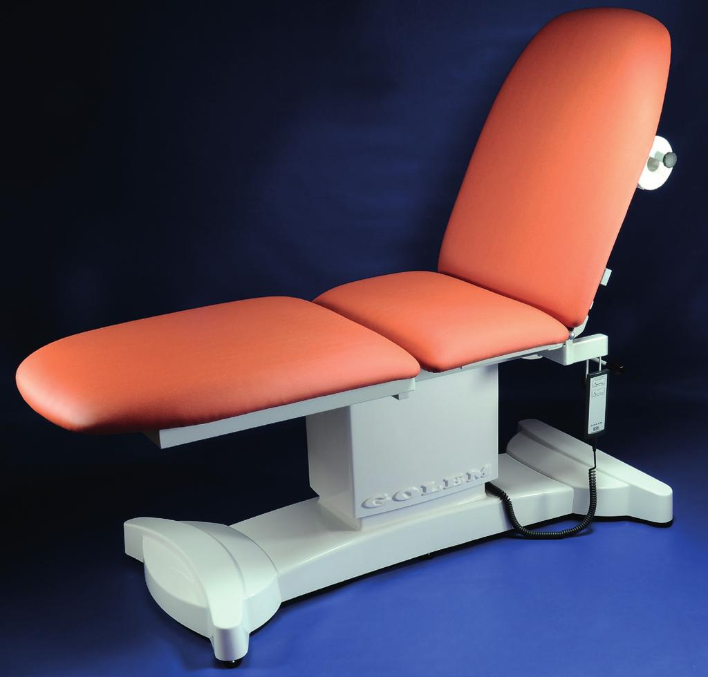 Table for ultrasonic examination Accessories: Braked wheels Ø 75