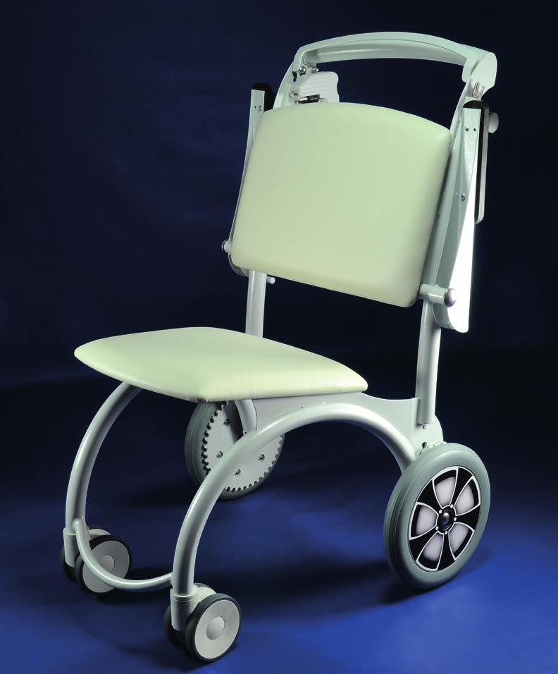 Comfortably upholstered seat with a slight negative and back with ergonomic shape, size and height for maximum patient comfort and easy operation of all functions.