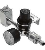 push to lock Inlet, ¼ poly fitting Outlet, 0-32 position Note: Requires / 2 MPT to