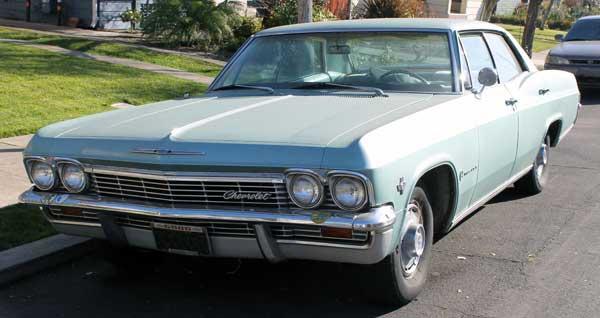 Tom ended up with a 1965 Chevrolet Impala Sport Coupe 2 door hardtop. It was not ordered with a 6 cylinder base engine but rather the cheapest of the available V8 engines which was the 283.