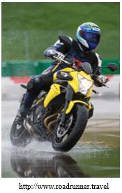 When any vehicle hydroplanes in standing water (as little as 0.1 inch), the tires become waterborne (I like to say the tires go water skiing!