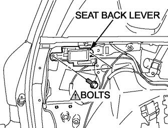 (p) Vehicle with third seat only (q). (q) Third seats. Move the third seat (LH) backwards as shown. (Fig. 2-8) PB220023.jpg (1) Remove deck side trim panel (LH). (Fig. 2-8) (r) Vehicle grommet.
