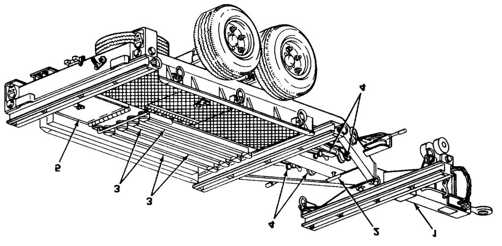 PREPARATION FOR LOADING 1. Couple trailer to towing vehicle as described in section Ill, page 2-14.