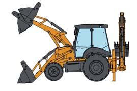 T-SERIES BACKHOE LOADERS GENERAL DIMENSIONS Q P G O 580ST - 590ST OVERALL DIMENSIONS AND WEIGHTS CASE DNA backhoe In-Line cylinder backhoe G Boom height (transport position) mm 3495 3875 O Wheel base