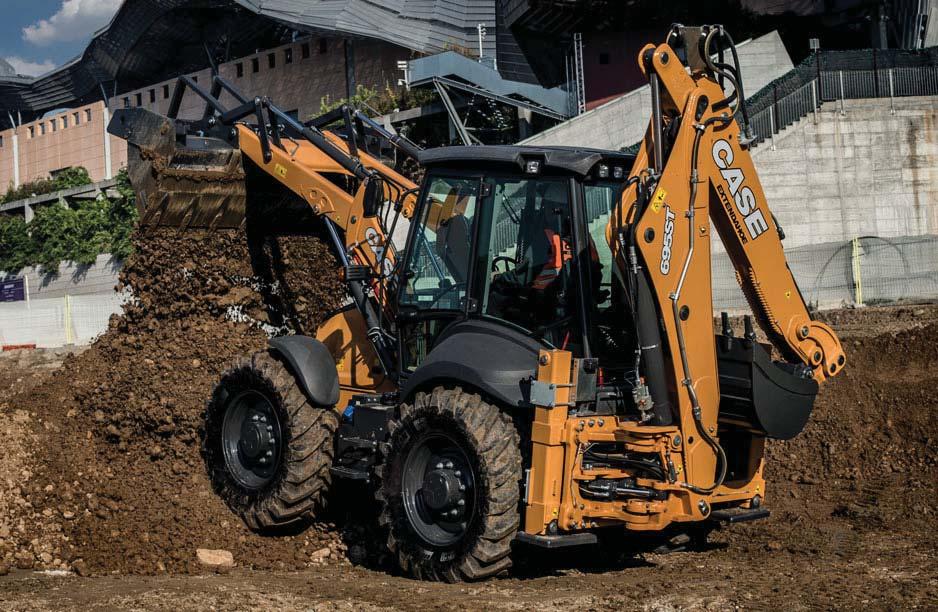 T-SERIES BACKHOE LOADERS AUTO RIDE CONTROL Safe productivity Auto Ride Control reduces loader arm bouncing during travel, maintaining maximum material retention on all surfaces, for higher travel