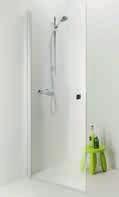 Showers IDO Showerama 8-01 The IDO Showerama 8-01 is a straight shower door of clean design. The door is equipped with hinges which enable you to fold it away when the shower is not in use.