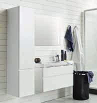 MATERIALS IDO bathroom furniture has been made of moisture proof materials and different finishes helping to keep clean have been used.