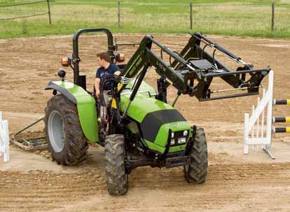 Thanks to its compact dimensions and fully-fledged technical equipment it is an all-rounder that can even meet the requirements of those who have never really thought about a tractor before.