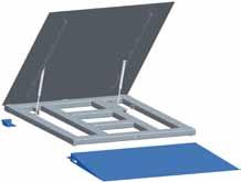 approach ramps can be installed at ease by means of ramp fixing angles.