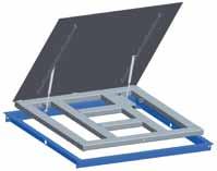 4) 80 mm for floor installation, 85 mm with corner plate set, installation frame or ramps.