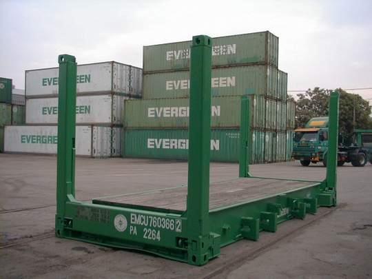 20 ' Flat Rack Container with Four Freestanding Posts 20'-0" 8'-0" 8'-6" 6.058 m 2.438 m 2.591 m 18'-6 7/16" 6'-7 59/64" 6'-9 39/64" 5.650 m 2.