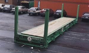 40' Flat Rack Container with Four Freestanding Posts 40'-0" 8'-0" 8'-6" 12.192 m 2.438 m 2.591 m 38'-7 15/16" 6'-7 59/64" 6'-4 1/2" 11.784 m 2.030 m 1.