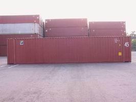 45' Hi-Cube Steel Dry Cargo Container 45'-0" 8'-0" 9'-6" 13.716 m 2.438 m 2.896 m 44'-5 7/10'' 7'-8 19/32'' 8'-10 17/64'' 13.556 m 2.352 m 2.
