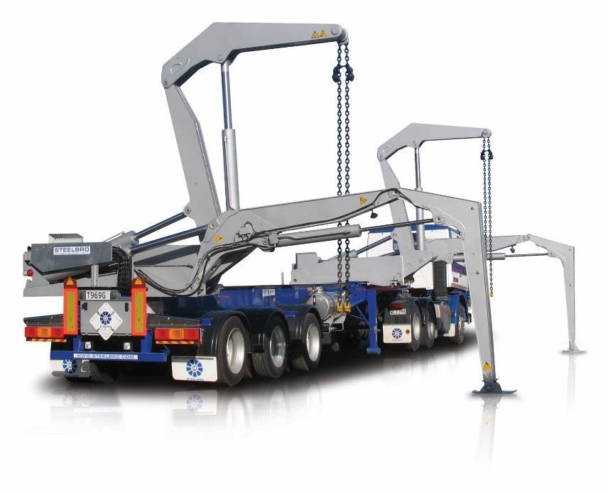 SB362 Sidelifter Options: BridgeLeg Stabliser Operates safely in tight situations where space is limited Bridge Leg can be safely deployed in a kneeling configuration onto a companion deck using
