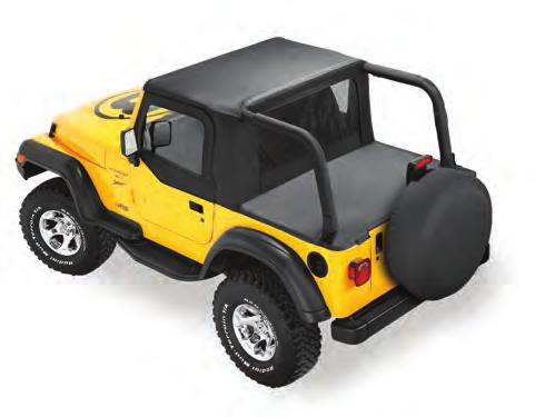 Installation Instructions Halftop Vehicle Application: Jeep Wrangler TJ with Factory Soft Top 1997 2002 Part Number: 53809 US Patent D474,145 www.bestop.com - We re here to help!