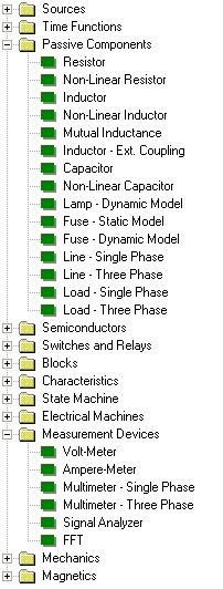Standard Model Set 16 The standard library comprise a number of simulation models for electrical, mechanical and magnetic systems, block diagrams, state machines and signal analysis.