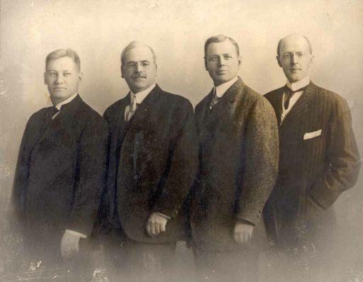 January The first four Rotarians: Gustavus Loehr, Silvester Schiele, Hiram Shorey, and Paul P. Harris, circa 1905-1912.