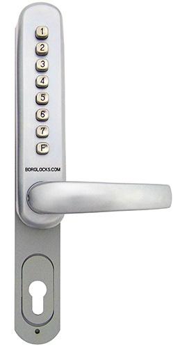 - Suitable for use with 90 & 92mm centre multi point locks - 5mm extension plate fitted behind both keypad & inside handle to cover any existing holes - Over 2100 different code