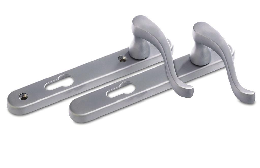 SCROLLD DOOR HANDL - Solid die cast Zinc construction with heavy duty spring cassette. - Sculpted ergonomic lever design for easy grip with consistent 90 degree lever return.