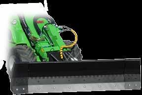 Dozer blade 2000 is equipped with a higher blade than the 55 dozer blade which means that you can move bigger amounts of snow, gravel etc. with it.