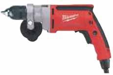 1/2" VSR DRILLS Single-sleeve keyless chuck with spindle lock Triple gear reduction provides increased torque Helical-cut steel, heat-treated gears for increased durability Includes: 360 locking side