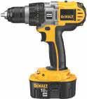 18 V 1/2" DRILL DRIVER Compact and lightweight design All-metal gear construction ensures high transmission durability Single sleeve keyless chuck enables easy bit installation/removal with one hand