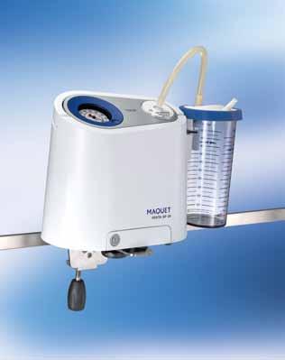 8 venta SP 26 Surgical Workplaces Flexible solutions for septic fluid aspiration Application sets and accessories Small all-rounder: the VENTA aspirator holder enables easy mounting to all commonly