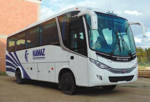 Overseas manufacture of buses mounted on KAMAZ