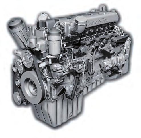 Daimler engines Specifications Specifications Model Fuel Layout Displacement,I Nominal power Peak torque Model Fuel Layout Displacement,I Nominal power Peak torque Euro- Euro-5 EEV OM 457 LA.