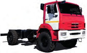 KAMAZ-450 / 46 4x4. (В4-В8) chassis Right hand drive (RHD) diesel version with C cab is available Application Construction, lift vehicles Autohydraulic hoist truck H=. m p.7 p.