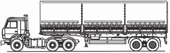 KAMAZ-545 6x4 (Т94) tractor unit Application Logistics R55 R950 Semi-trailer truck Payload 7 tn p.