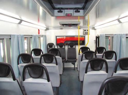 chassis Bus interior: tray